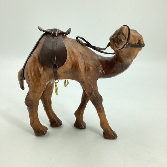 Source Unknown Accents Vintage Camel Leather Wrapped Handmade Paper